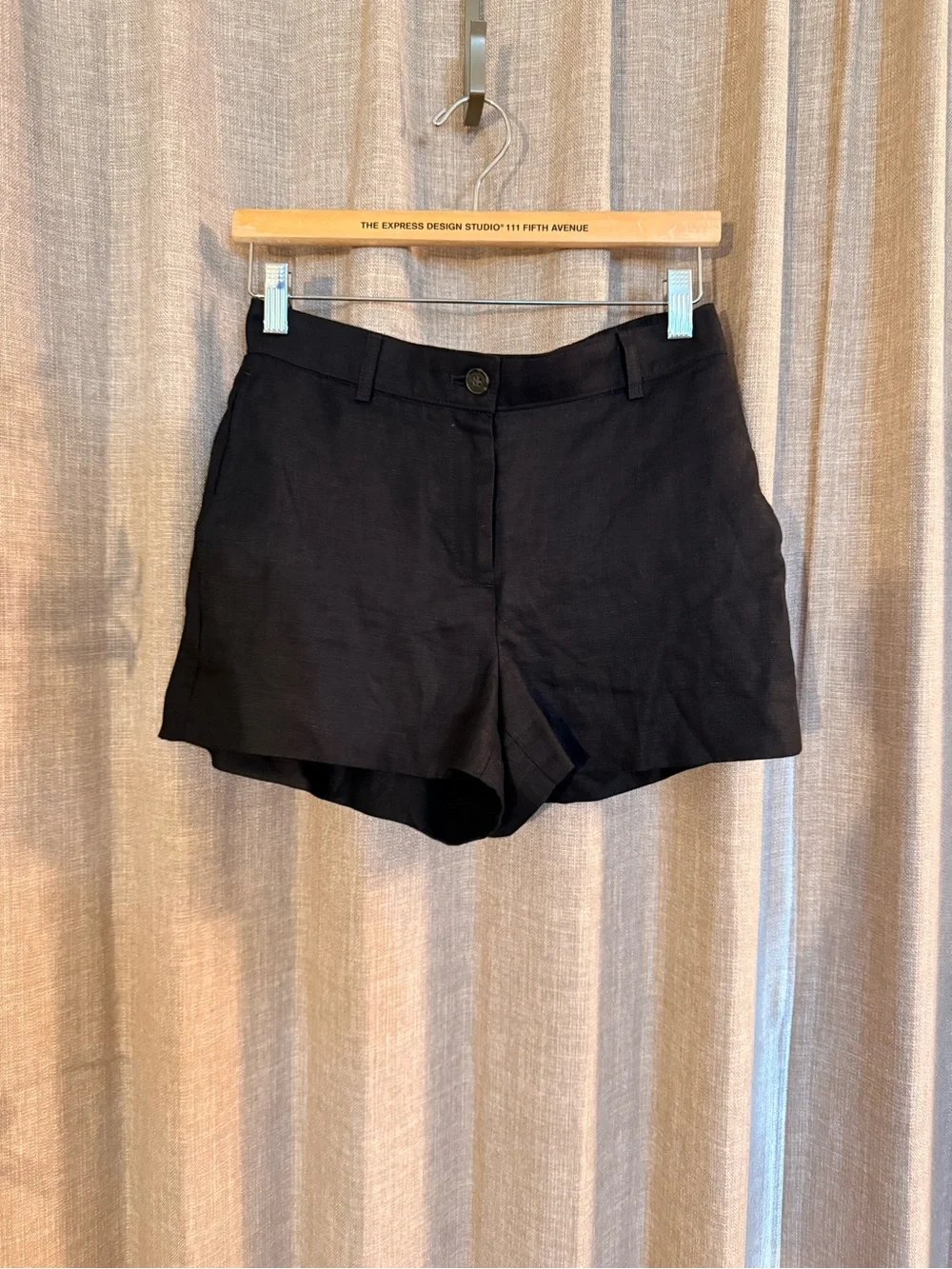 NWT J.Crew 3” Harbor Linen Shorts Black Size XS/0, 100% Linen